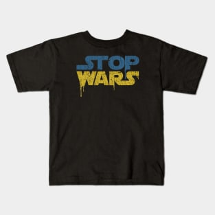 Stop Wars Ukraine 2022 Kids T-Shirt